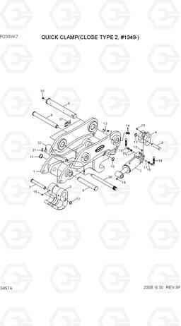 3457A QUICK CLAMP(CLOSE TYPE 2, #1349-) R200W-7, Hyundai