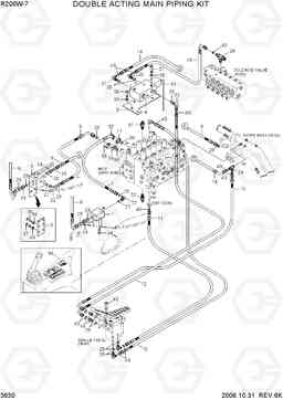 3630 DOUBLE ACTING MAIN PIPING KIT R200W-7, Hyundai