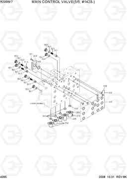 4095 MAIN CONTROL VALVE(5/5, #1428-) R200W-7, Hyundai