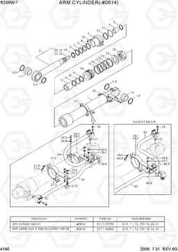 4190 ARM CYLINDER(-#0614) R200W-7, Hyundai