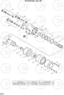 4310 STEERING VALVE R200W-7, Hyundai