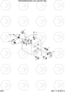 4320 TRANSMISSION CONTROL VALVE(-#1148) R200W-7, Hyundai