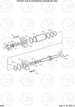 5045 FRONT AXLE STEERING GEAR(-#1148) R200W-7, Hyundai