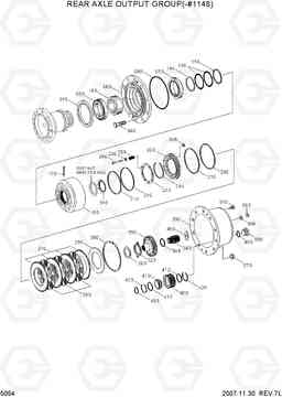 5054 REAR AXLE OUTPUT GROUP(-#1148) R200W-7, Hyundai