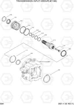 5061 TRANSMISSION INPUT GROUP(-#1148) R200W-7, Hyundai