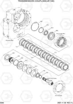 5064 TRANSMISSION COUPLING(-#1148) R200W-7, Hyundai