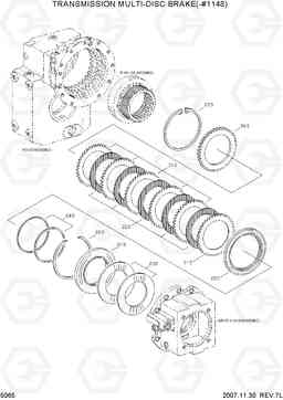 5065 TRANSMISSION MULTI-DISC BRAKE(-#1148) R200W-7, Hyundai