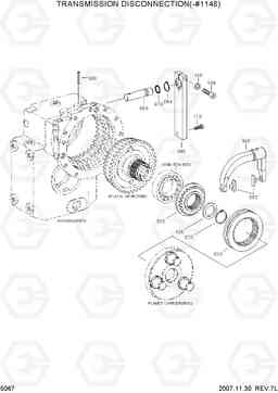 5067 TRANSMISSION DISCONNECTION(-#1148) R200W-7, Hyundai