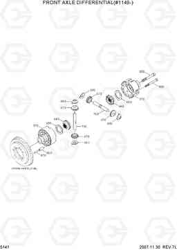 5141 FRONT AXLE DIFFERENTIAL(#1149-) R200W-7, Hyundai