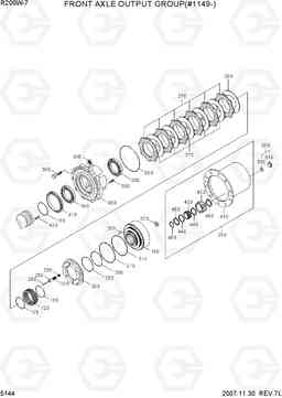 5144 FRONT AXLE OUTPUT GROUP(#1149-) R200W-7, Hyundai