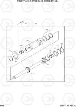 5145 FRONT AXLE STEERING GEAR(#1149-) R200W-7, Hyundai