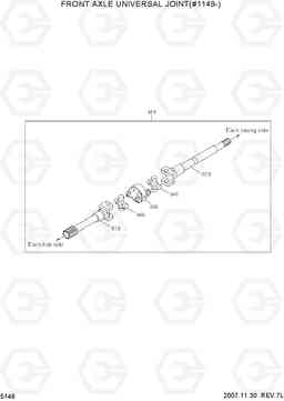 5146 FRONT AXLE UNIVERSAL JOINT(#1149-) R200W-7, Hyundai