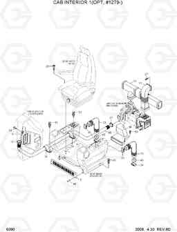 6090 CAB INTERIOR 1(OPT, #1279-) R200W-7, Hyundai