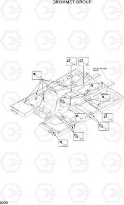 6300 GROMMET GROUP R200W-7, Hyundai