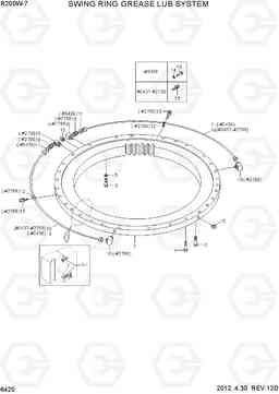 6420 SWING RING GREASE LUB SYSTEM R200W-7, Hyundai