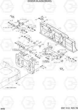 6430 DOZER BLADE(REAR) R200W-7, Hyundai