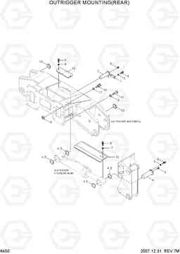 6450 OUTRIGGER MOUNTING(REAR) R200W-7, Hyundai