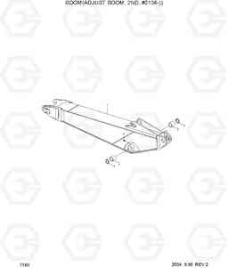 7160 BOOM(ADJUST BOOM, 2ND, #0136-) R200W-7, Hyundai