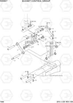 7300 BUCKET CONTROL GROUP R200W-7, Hyundai