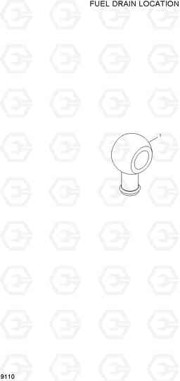 9110 FUEL DRAIN LOCATION R200W-7, Hyundai