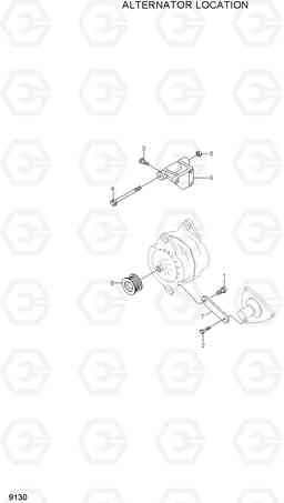 9130 ALTERNATOR LOCATION R200W-7, Hyundai