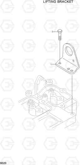 9320 LIFTING BRACKET R200W-7, Hyundai