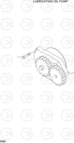 9360 LUBRICATING OIL PUMP R200W-7, Hyundai