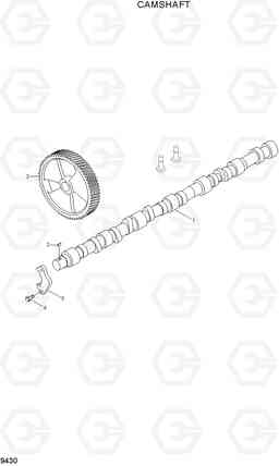 9430 CAMSHAFT R200W-7, Hyundai