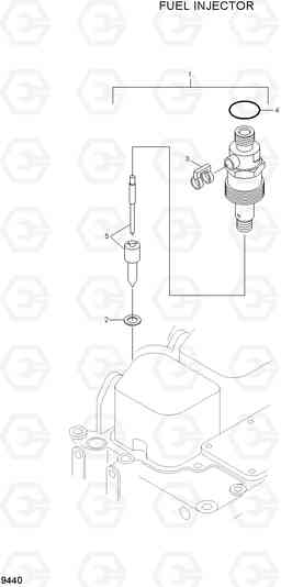 9440 FUEL INJECTOR R200W-7, Hyundai