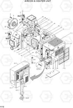 1110 AIRCON & HEATER UNIT R200W-7A, Hyundai