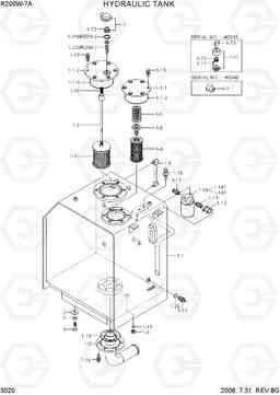 3020 HYDRAULIC TANK R200W-7A, Hyundai