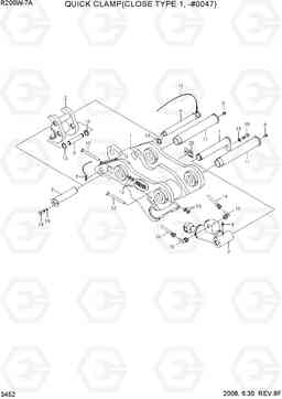 3452 QUICK CLAMP(CLOSE TYPE 1, -#0047) R200W-7A, Hyundai