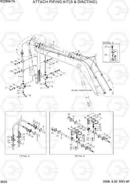 3620 ATTACH PIPING KIT(S & D/ACTING) R200W-7A, Hyundai