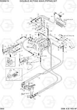 3630 DOUBLE ACTING MAIN PIPING KIT R200W-7A, Hyundai