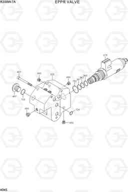 4045 EPPR VALVE R200W-7A, Hyundai