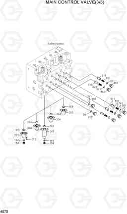 4070 MAIN CONTROL VALVE(3/5) R200W-7A, Hyundai