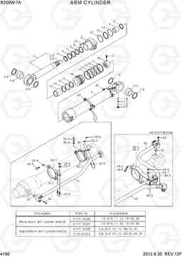 4190 ARM CYLINDER R200W-7A, Hyundai