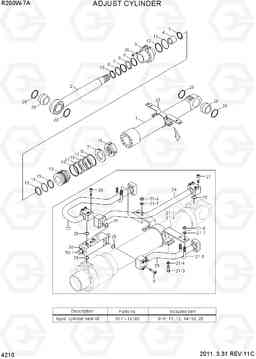 4210 ADJUST CYLINDER R200W-7A, Hyundai