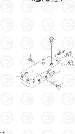 4330 BRAKE SUPPLY VALVE R200W-7A, Hyundai