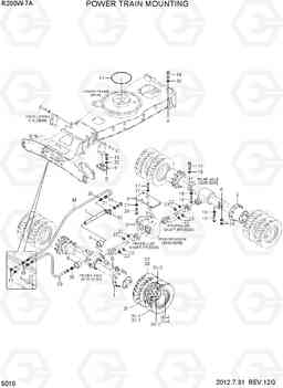 5010 POWER TRAIN MOUNTING R200W-7A, Hyundai