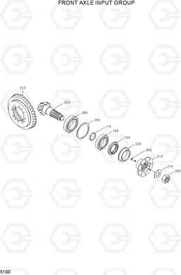 5100 FRONT AXLE INPUT GROUP R200W-7A, Hyundai