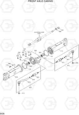 5120 FRONT AXLE CASING R200W-7A, Hyundai