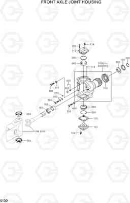 5130 FRONT AXLE JOINT HOUSING R200W-7A, Hyundai