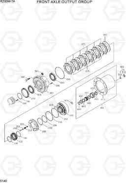 5140 FRONT AXLE OUTPUT GROUP R200W-7A, Hyundai