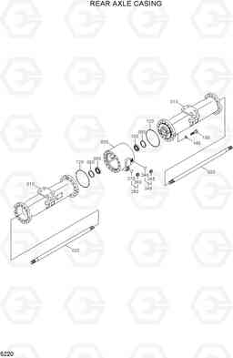 5220 REAR AXLE CASING R200W-7A, Hyundai