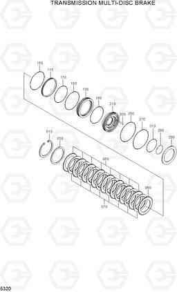 5320 TRANSMISSION MULTI-DISC BRAKE R200W-7A, Hyundai