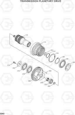 5340 TRANSMISSION PLANETARY DRIVE R200W-7A, Hyundai