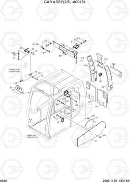 6030 CAB ASSY(2/6, -#0046) R200W-7A, Hyundai