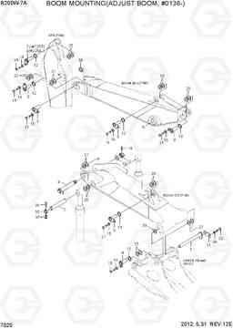 7020 BOOM MOUNTING(ADJUST BOOM) R200W-7A, Hyundai