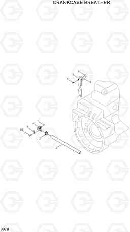 9070 CRANKCASE BREATHER R200W-7A, Hyundai